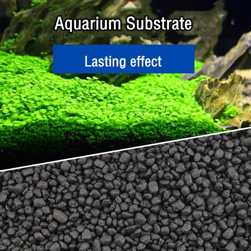 Aquarium Planted Tank Soil - ดินปลูกต้นไม้น้ำ 500 กรัม ปุ๋ยบำรุงพืชในตู้ปลา ดินเหนียวธรรมชาติ กรวด