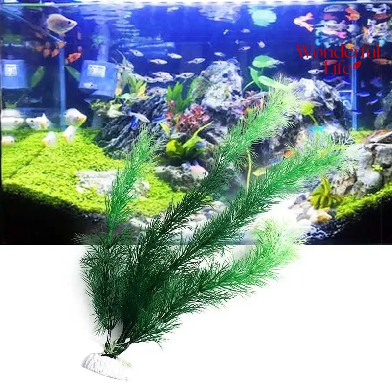 Aquarium Planted Substrate - ต้นไม้น้ำพลาสติกขนาด 19/30 ซม. สำหรับตกแต่งตู้ปลา ต้นไม้ประดิษฐ์สำหรับตกแต่งตู้ปลาใต้น้ำ