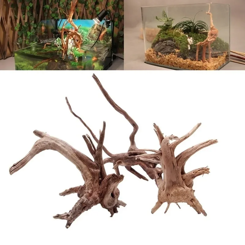 Aquarium Planted Soil - ต้นไม้ธรรมชาติลำต้นไม้ดริฟท์วู้ดตู้ปลาตู้ปลาตู้ปลาตู้ปลาตู้ปลาที่รากกระบอกพืชไม้เครื่องประดับตกแต่งสำหรับพืชในตู้ปลา