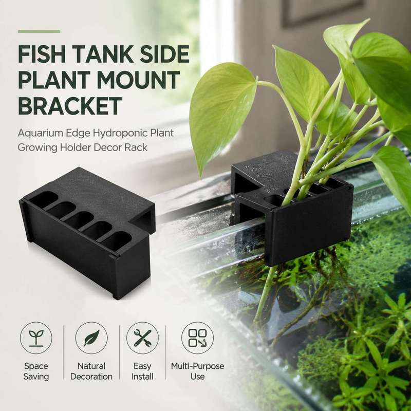 Aquarium Planted Soil - ที่ยึดต้นไม้ข้างตู้ปลา ชั้นวางตกแต่งสำหรับปลูกพืชแบบไฮโดรโปนิกส์