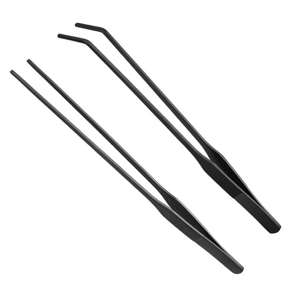 Planted Clip Tweezers - แหนบยาวสำหรับตู้ปลาทำจากสแตนเลส ทนทาน ไม่ลื่น ใช้สำหรับหนีบตู้ปลา แบบตรงและแบบโค้ง แหนบยาวสำหรับทำความสะอาดตู้ปลาและพืช