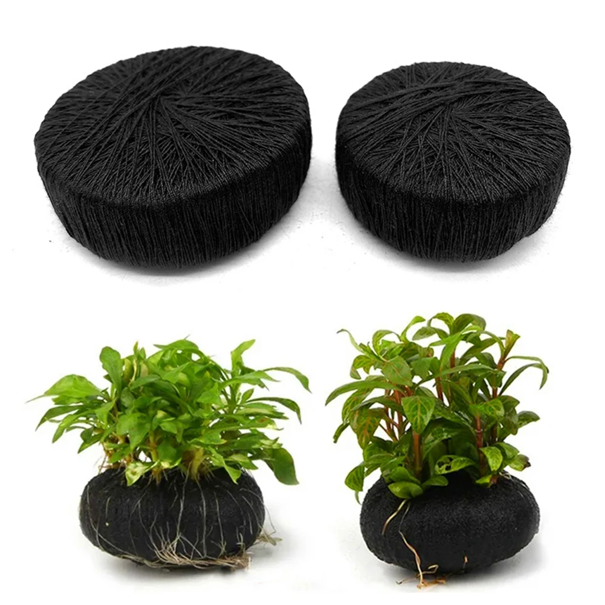 Aquarium Planted Substrate - 5 ชิ้นสีดําถังปลาน้ําหญ้าปลูกการเพาะปลูกพื้นผิวปกป้องน้ําพืชราก Aquarium ตกแต่งเครื่องประดับ