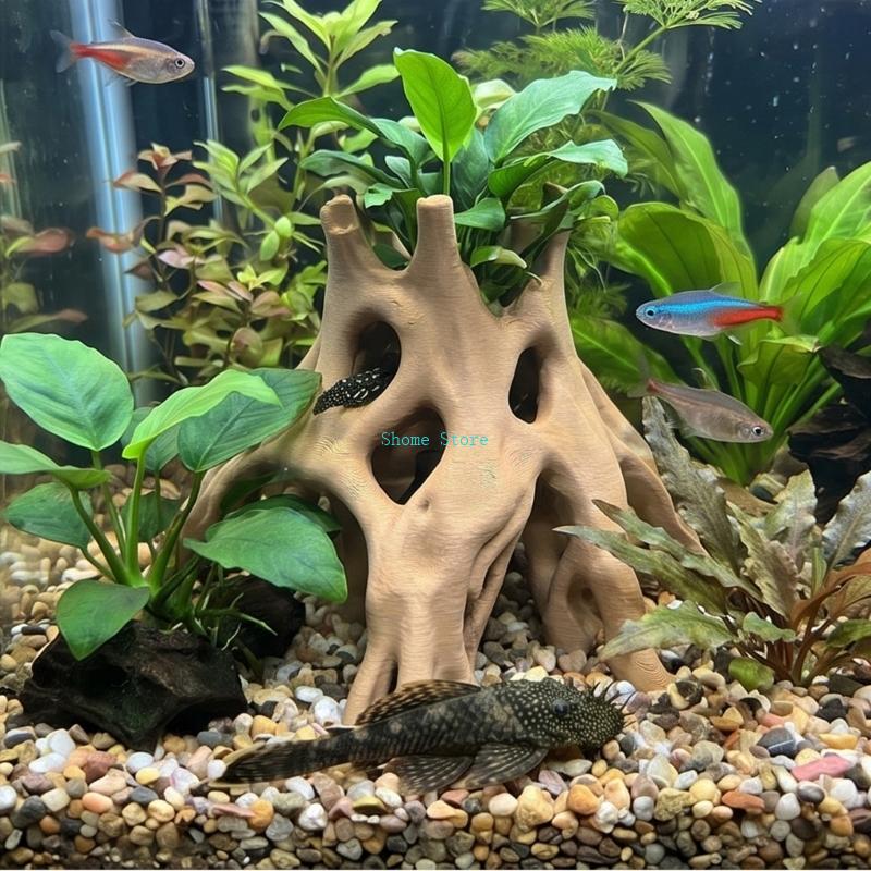 รากธรรมชาติถ้ำปลา Hideouts ต้น - Aquarium Planted Soil บทวิจารณ์และราคา