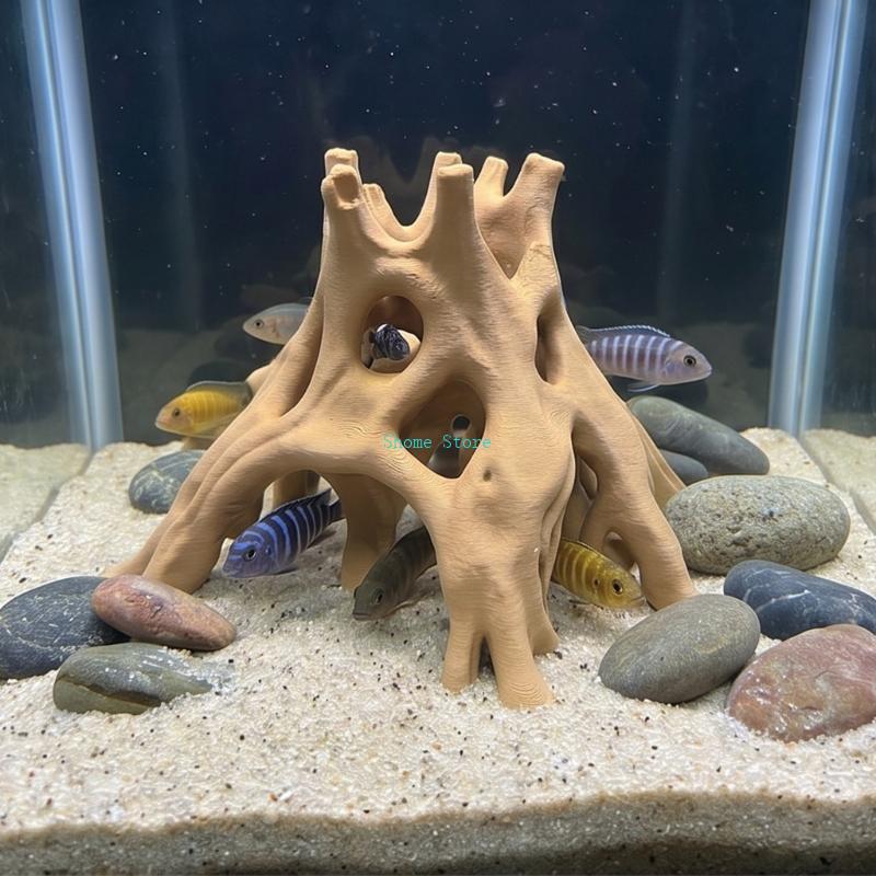รากธรรมชาติถ้ำปลา Hideouts ต้น - Aquarium Planted Soil บทวิจารณ์และราคา