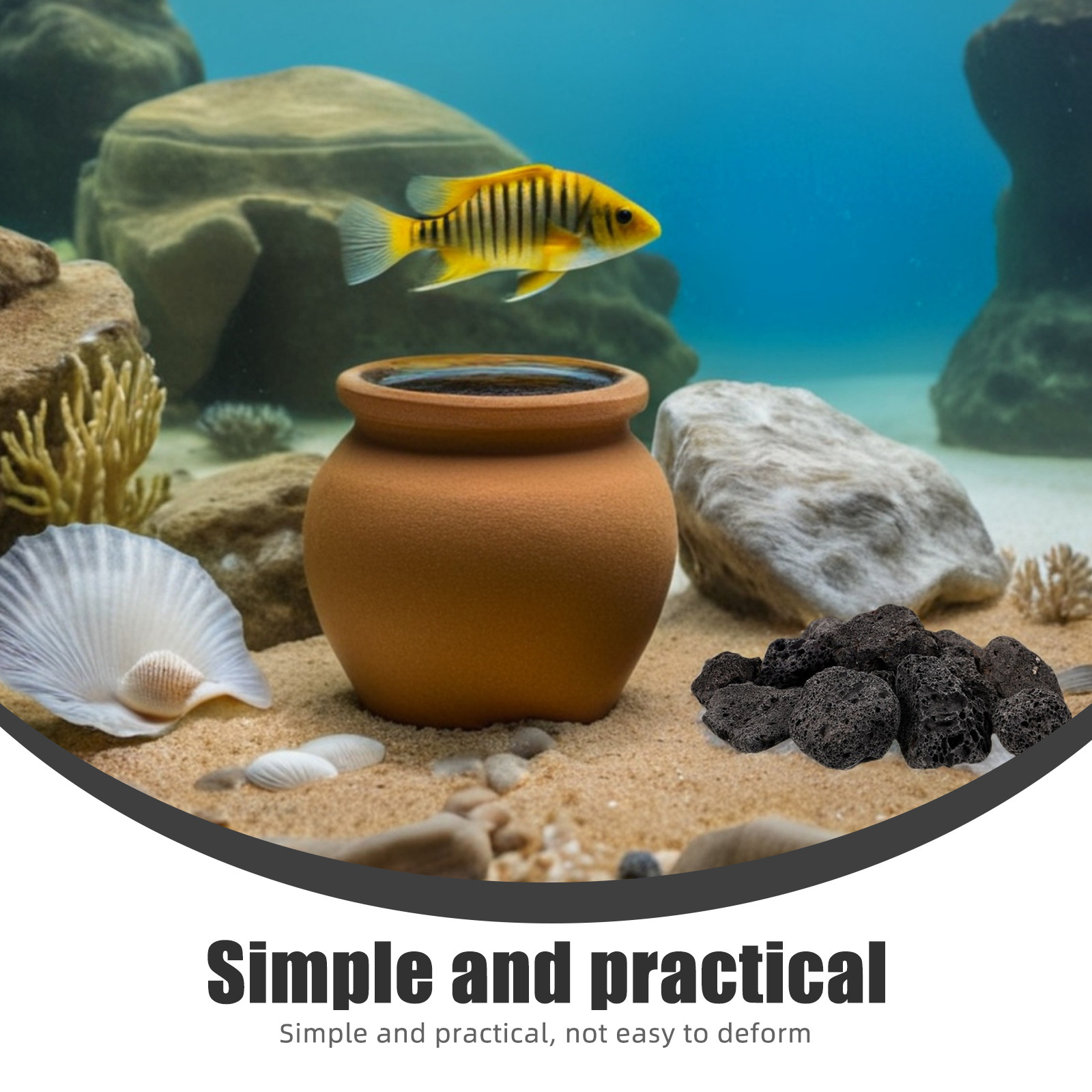 หินภูเขาไฟธรรมชาติ 1 แพ็ค ขนาด - Aquarium Planted Aquarium บทวิจารณ์และราคา