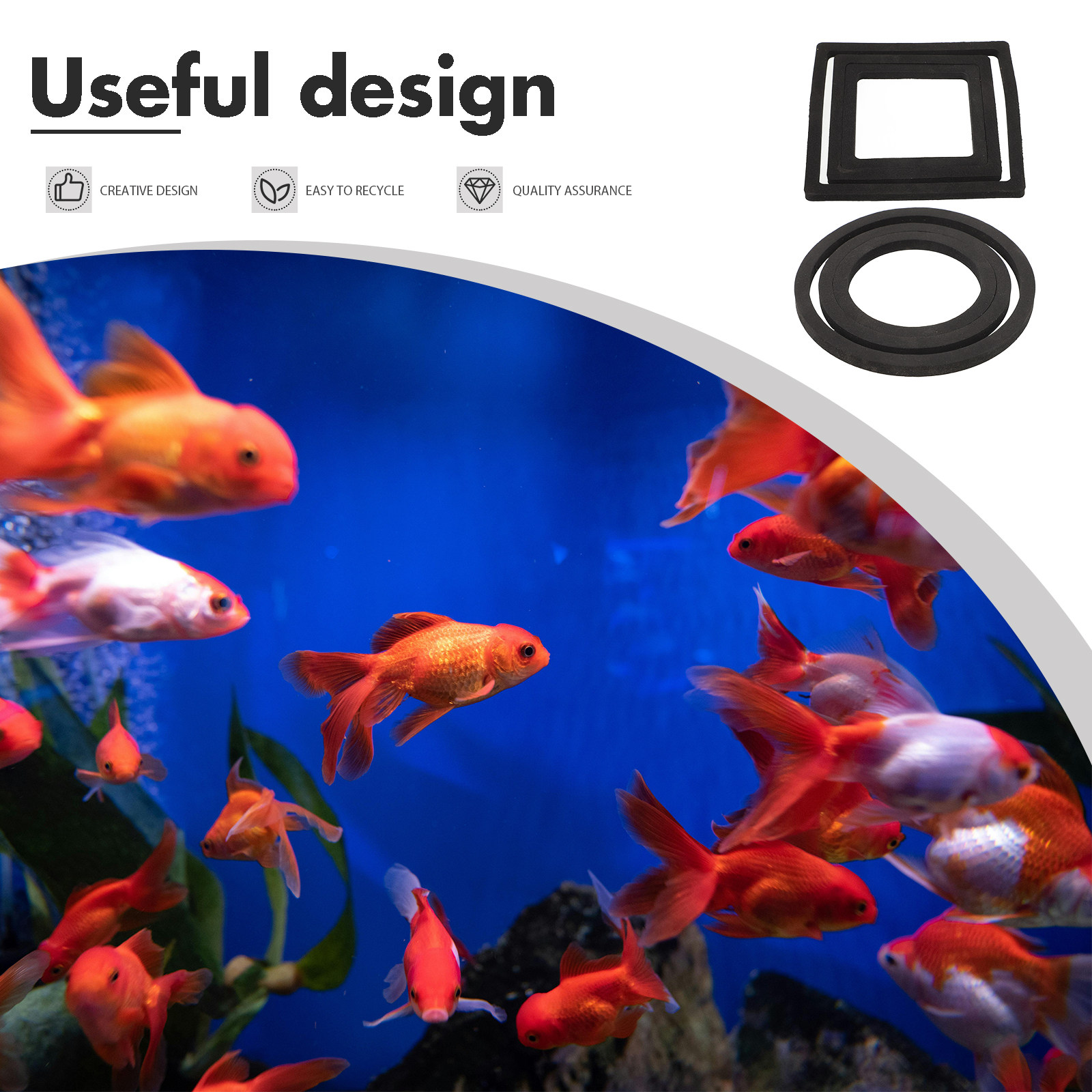 วงแหวนให้อาหารปลา 6 ชิ้น วงแหว - Aquarium Planted Tank Setup บทวิจารณ์และราคา